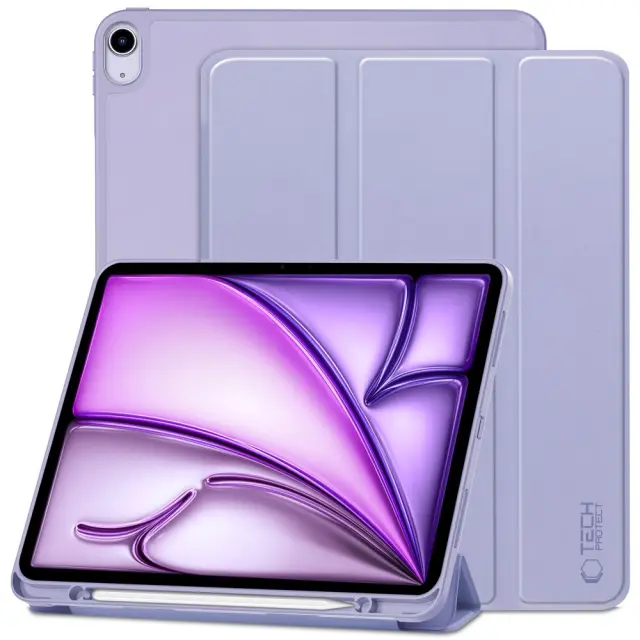 Tech-Protect SmartCase με Βάση για Pen Apple iPad Air 13” 2024-2026 Violet
