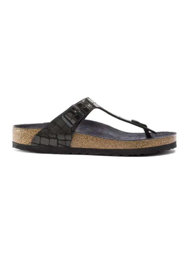 Birkenstock Σαγιονάρες Γυναικείο Birko-Flor(ανθεκτικό υλικό της Birkenstock-επιτρέπει την επαφή με το νερό) Μαύρο BIR/GIZEH GATOR 1016420 BLACK - 35 3