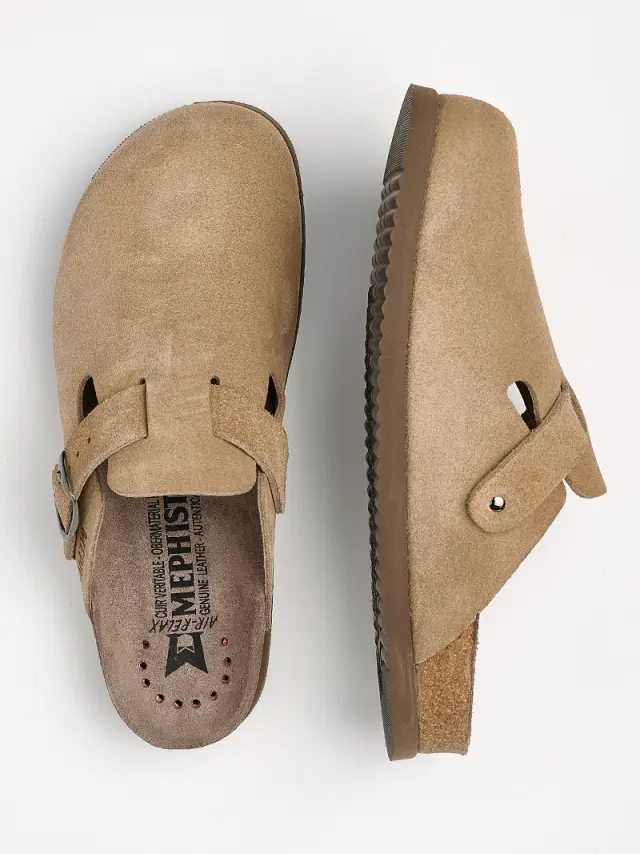 Mephisto Σαμπώ Unisex δέρμα suede Μπεζ MEP/NATHAN WARM GREY 3