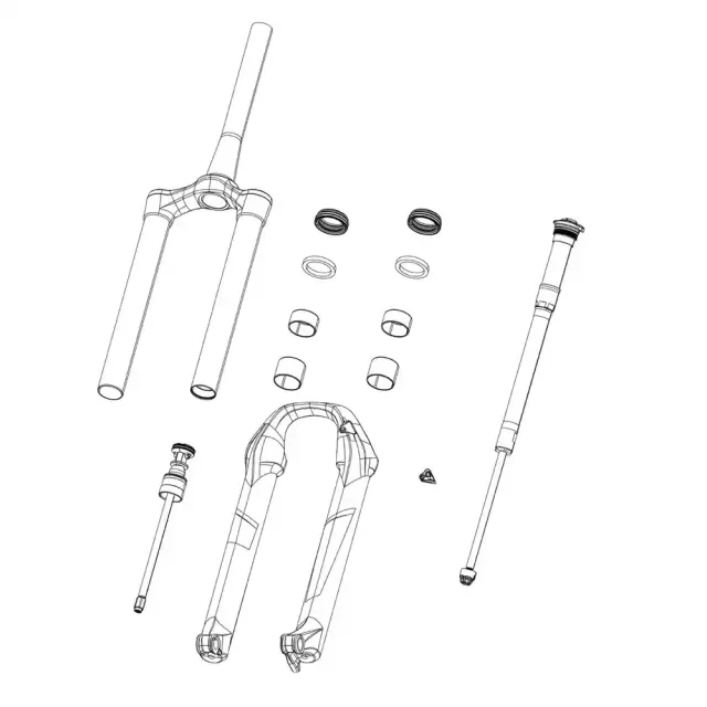 ΜΠΟΤΑ ROCKSHOX PIKE B1/REVELATION 35MM 18+ 27 BOOST 15X110 DISC DIFFUSION BLACK (NO DECALS)