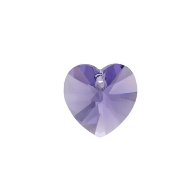 Swarovski 6228 XILION Heart Pendant 10.3x10mm Tanzanite - 4τεμ