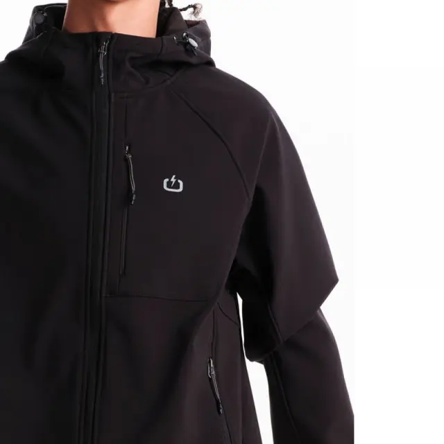 Emerson Hooded Bonded Bomber Jacket (242.EM11.14-Black) - Μαύρο - L 3