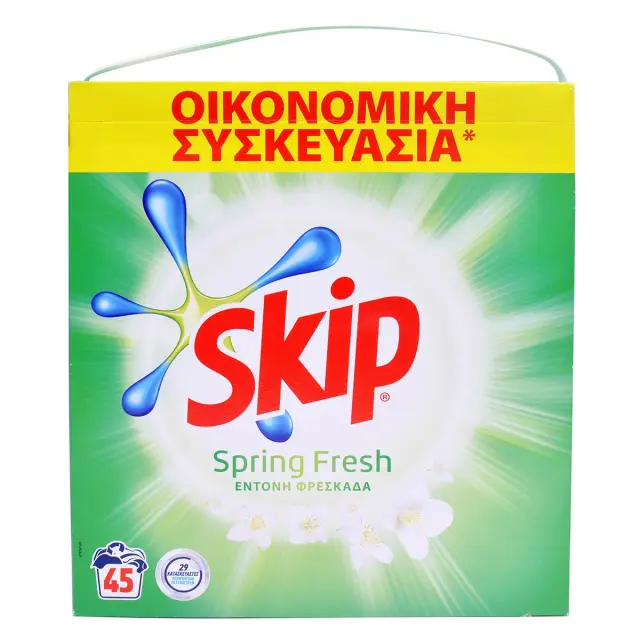 SKIP Σκόνη Πλυντηρίου 50Μεζ 3250kg Spring Fresh