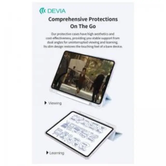 Θήκη Flip TPU Devia Apple iPad Air 13.0" (2024) Cool Series Μαύρο N66412 3