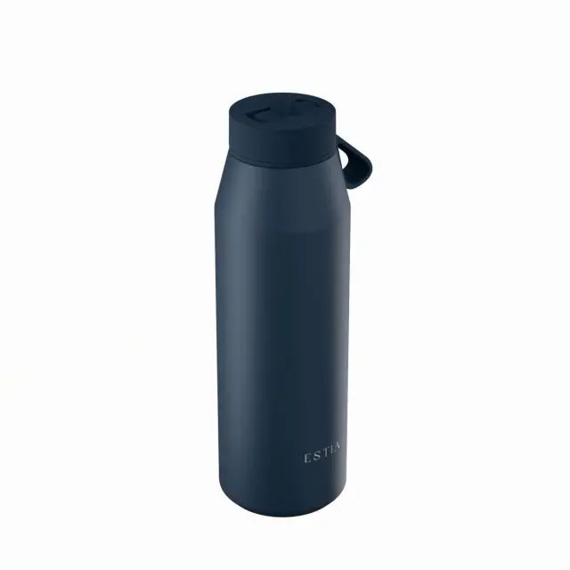 Estia Travel Flask Save The Aegean Pulse Indigo καπάκι leak proof 0.8lt 2