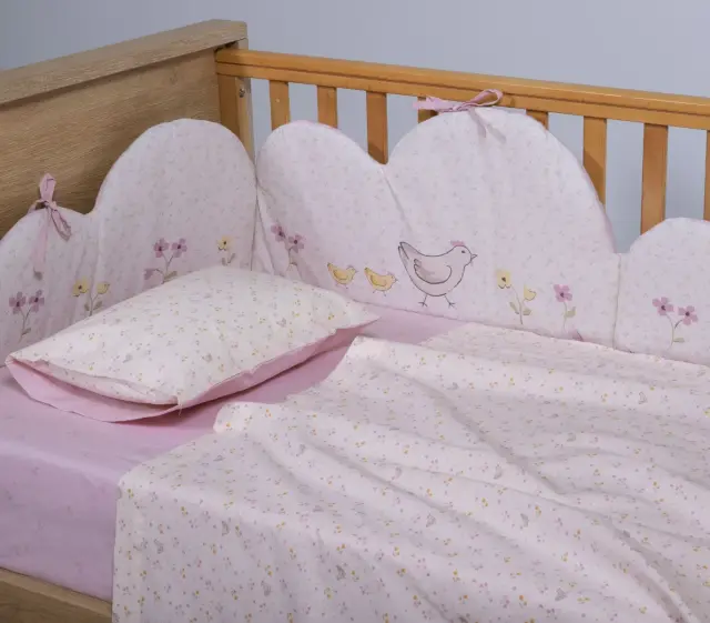Nef-Nef Homeware Βρεφικά Σετ Σεντόνια Κούνιας Cute & Sweet 120x170 Μωβ 3