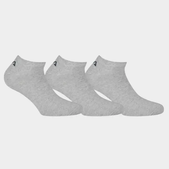 Σετ 3 Κάλτσες Fila Invisible Plain F9100-400 Γκρι - 35-38