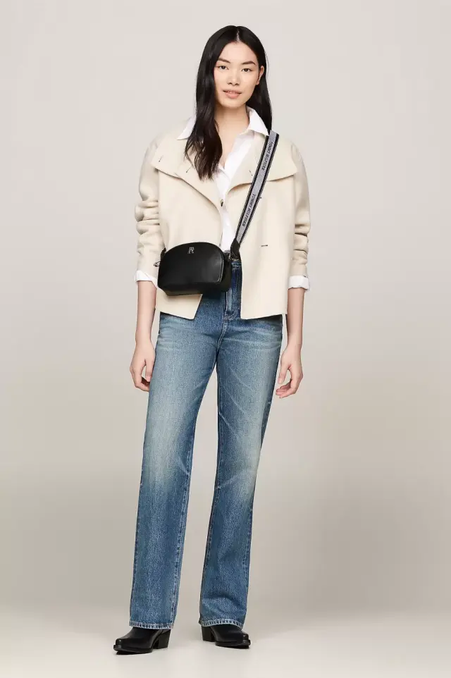 Tommy Hilfiger - Γυναικεία Τσάντα Ώμου/Χιαστί Fresh Camera Bag Corp AW0AW16679-BDS Μαύρο 2