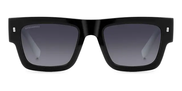 Dsquared2 Icon Ανδρικά Γυαλιά Ηλίου με Μαύρο Κοκκάλινο Σκελετό και Μαύρο Ντεγκραντέ Φακό ICON 0021/S 807/9O 2