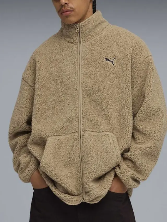 Puma Winterized ζακέτα Fleece Μπεζ - L