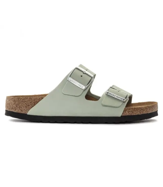 Birkenstock Πέδιλα Γυναικείο δέρμα Nubuck Πράσινο BIR/ARIZONA SOFT 1024213 MATCHA