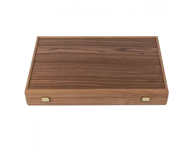Σετ Χειροποίητο Τάβλι Classic Oak & American Walnut Manopoulos με υποδοχές για πούλια και διαστάσεις 48x30cmBKD1RED 2