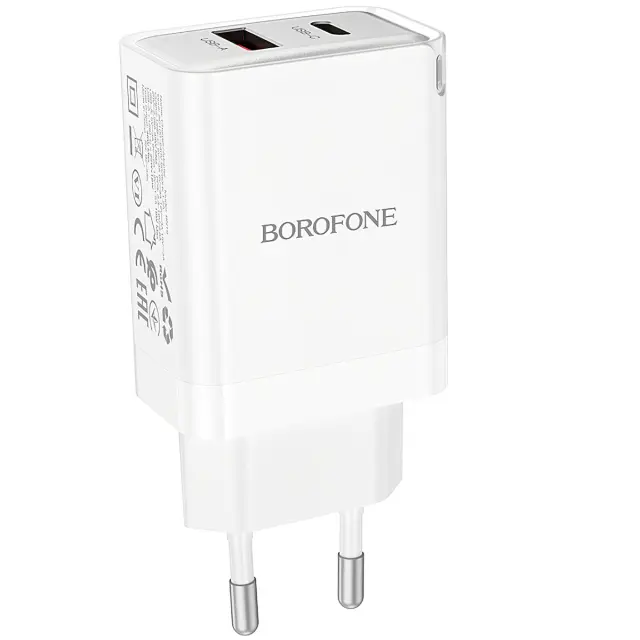 Hoco Φορτιστής με Θύρες USB-Α, USB-C Χωρίς Καλώδιο 45W Άσπρος BN16 2