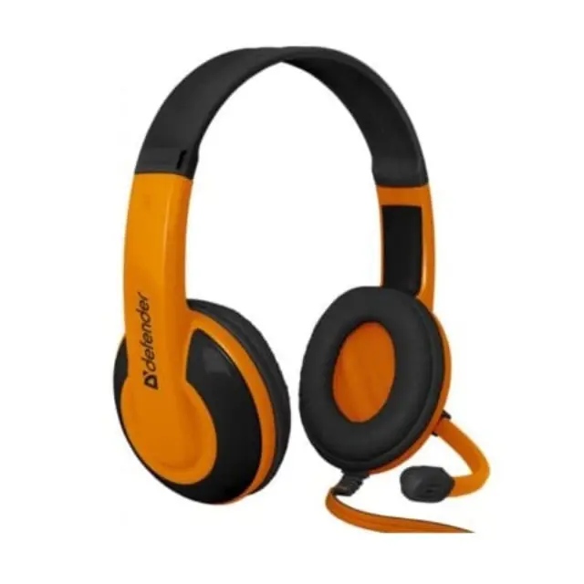 DEFENDER G-120 WARHEAD WIRED HEADSET 2m ΜΑΥΡΟ ΠΟΡΤΟΚΑΛΙ