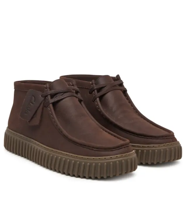 Clarks ανδρικό δερμάτινο ανατομικό μποτάκι Clarks Torhill Hi 26327242-1 2