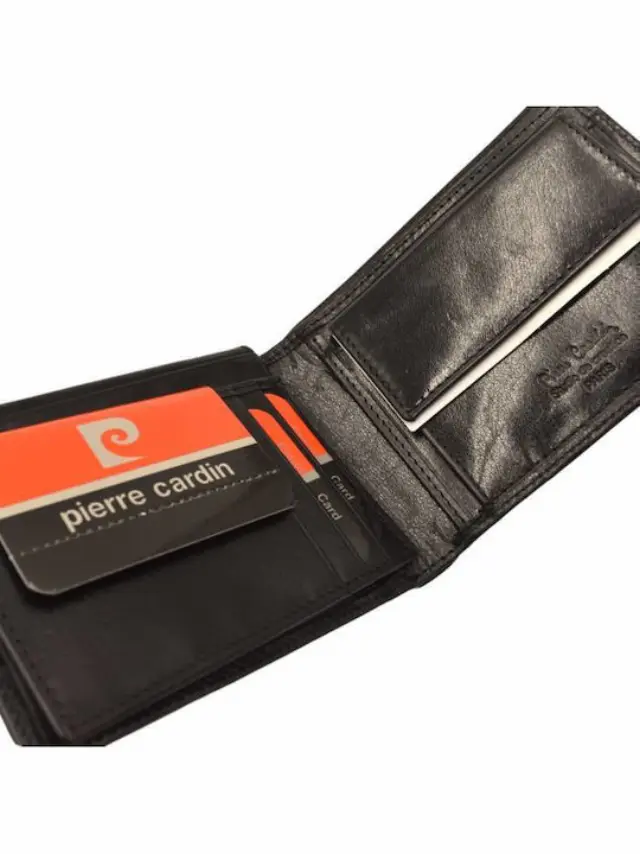 Pierre Cardin Δερμάτινο Ανδρικό Πορτοφόλι Μαύρο 2