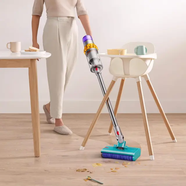 Dyson V15s Detect Submarine Επαναφορτιζόμενη Σκούπα 2 σε 1 Stick & Χειρός Yellow / Iron / Nickel 2