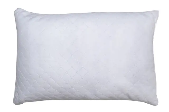 Μαξιλάρι Υπνου 50x70 Μέτριο Viopros Καπιτονέ Ultrasonic White 100% Microfiber