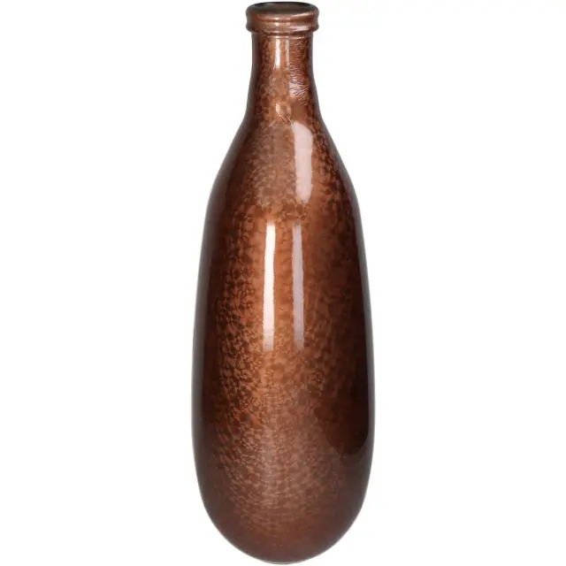 Βάζο Χάλκινο Ανακυκλωμένο Γυαλί 25x25x75cm