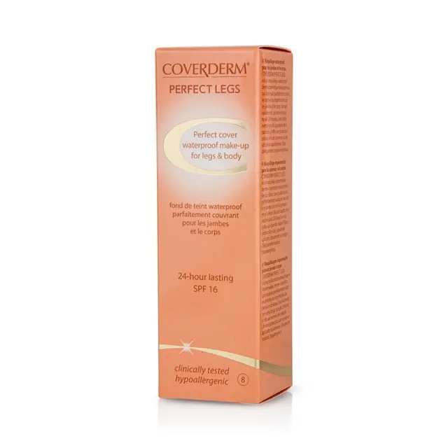 Coverderm Perfect Legs Perfect Cover Waterproof Make-Up for Legs & Body SPF16 Νo.8 50 ml