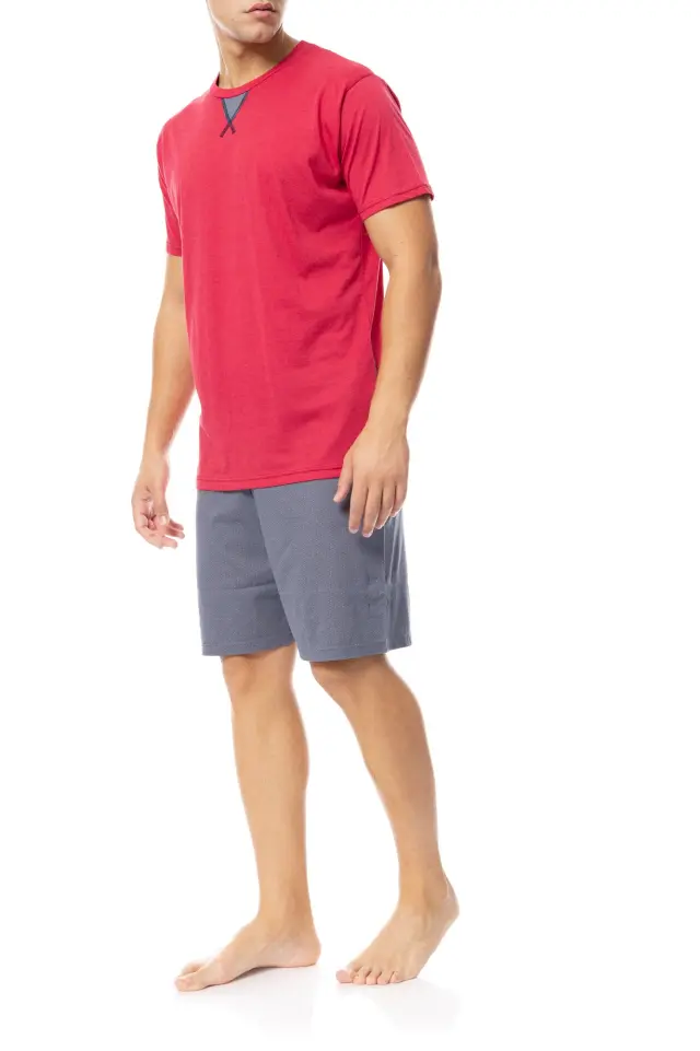 S-M536 - Red - PYJAMA GREY GEO - L 2