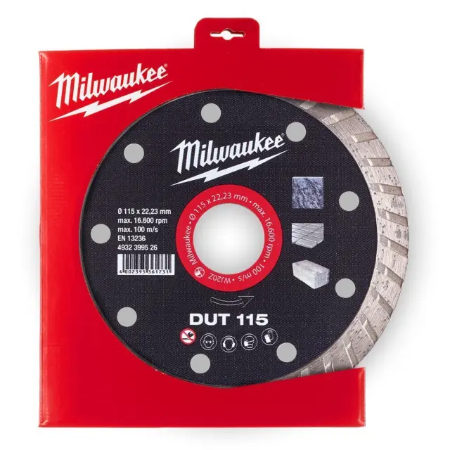 Milwaukee 4932399526 - Διαμαντόδισκος DUT 115 3