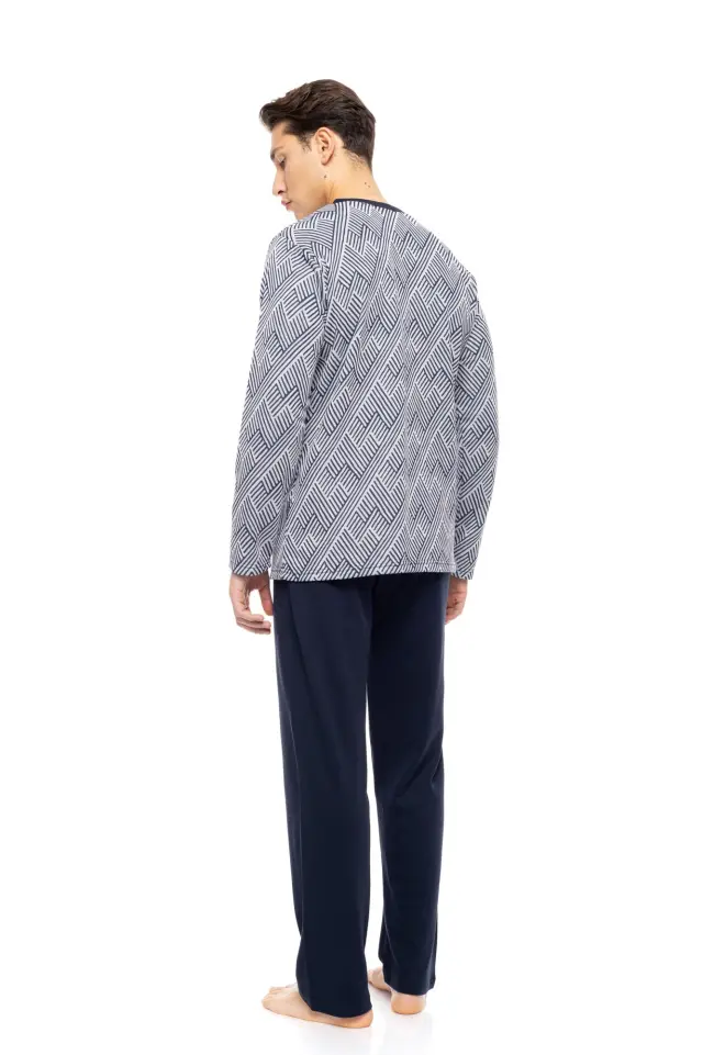 W-M771 - Type - PYJAMA JACQUARD HENRY STRIPES 3