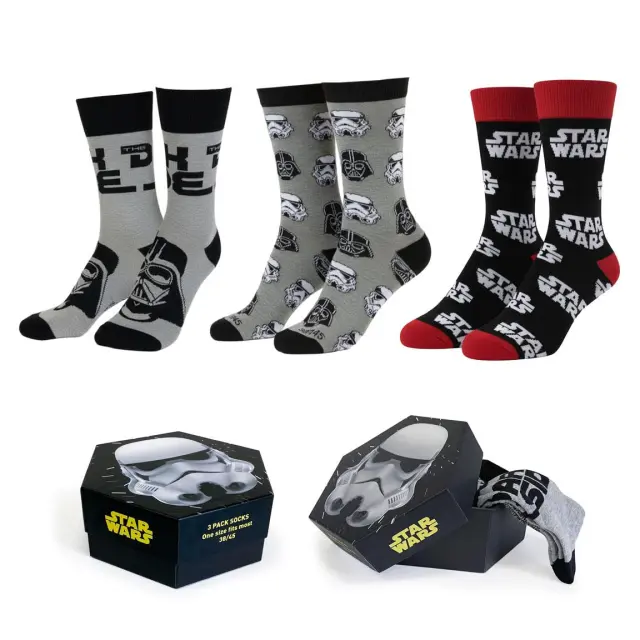 Σετ κάλτσες 3 τεμ Star Wars adult pack 3 socks 38-45 2900003405