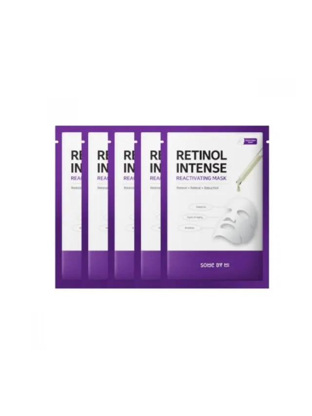 Some By Mi Retinol Intense Reactivating Sheet Mask, Υφασμάτινη Μάσκα Προσώπου με Ρετινόλη, Ρετινάλη & Bakuchiol, 1τμχ 3