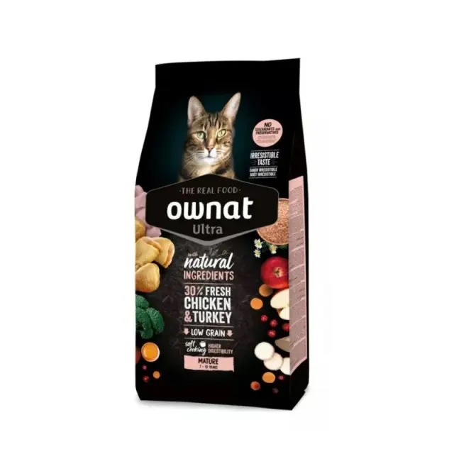 Ownat Ultra Cat Mature Chicken & Turkey 1.5kg Μονόχρωμο