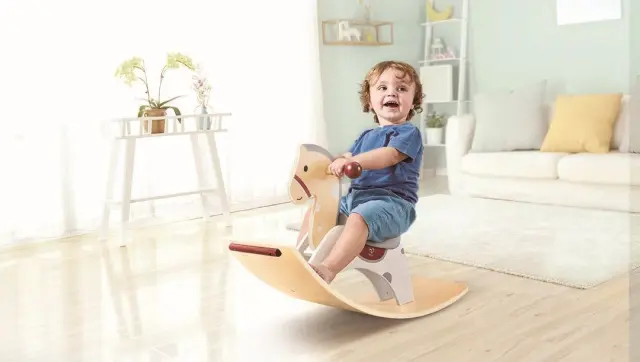 Hape Early Explorer Ξύλινο Κουνιστό Αλογάκι 2 In 1 2