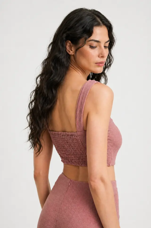 Cropped Top με Τιράντες & Τετράγωνο Ντεκολτέ PELIK TOP - XS 3