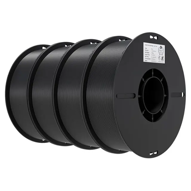3D Printing Filament Creality Ender Series PLA Value Pack 4x Black (4Kg)