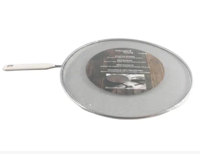 Κάλυμμα τηγανιού Kitchen Tools 22276996 Ανοξείδωτο ατσάλι, πλαστικό χερούλι, Ø 28 x 1cm, Γκρί/άσπρο 22276996 3