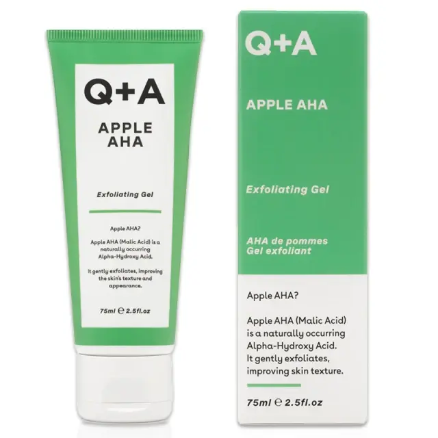 Q+A Apple AHA Exfoliating Gel Απολεπιστικό τζελ προσώπου 75ml