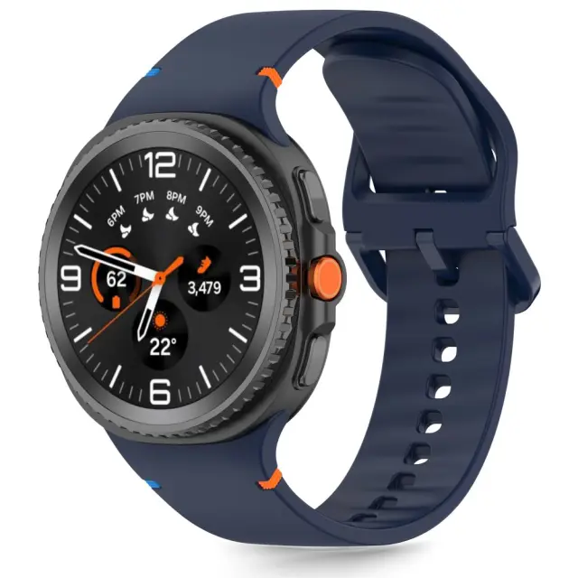 Tech-protect Silicone Samsung Galaxy Watch 8 / 9 / Classic (40 / 44 / 46 Mm) Storm Blue