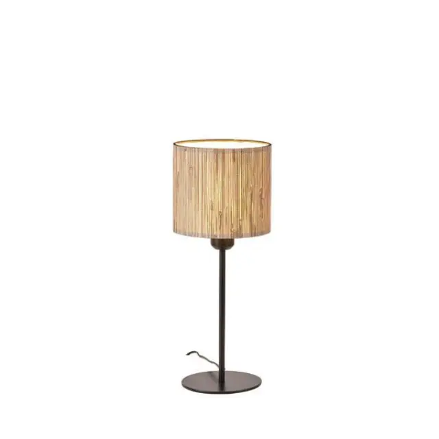 Μπεζ Επιτραπέζιο Φωτιστικό Pampas Grass E27 42cm Aenon 2