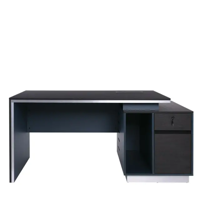 Γραφείο ADVANCE Καρυδί/Γκρι Μελαμίνη 180x80x75cm