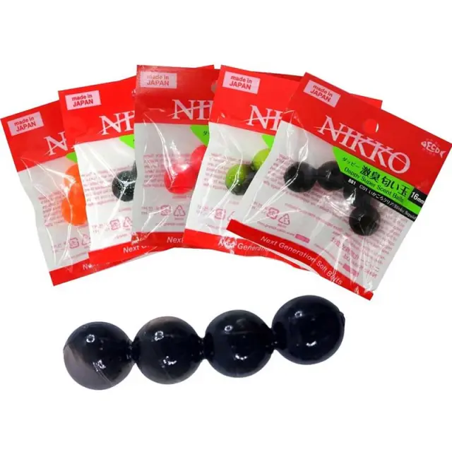 Nikko Dappy Super Scent Balls – σακούλες αυγών 10 mm & 16 mm, φυσικά αρωματισμένα UV Orange 16mm (4τεμ.) 2