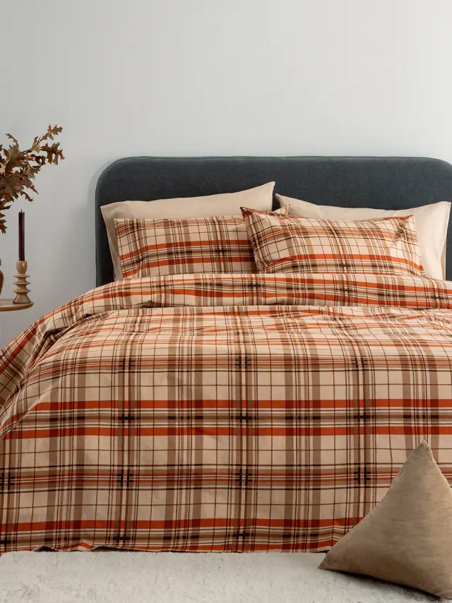 Σετ Σεντόνια 4ων τεμαχίων Flannel Beauty FB0248 Υπέρδιπλα με λάστιχο 170x200+32 240x265