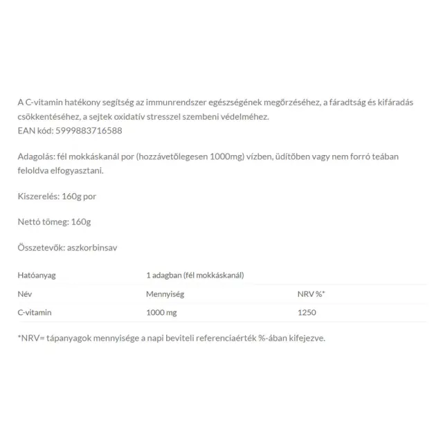 JutaVit Ascorbic Acid 100% 2