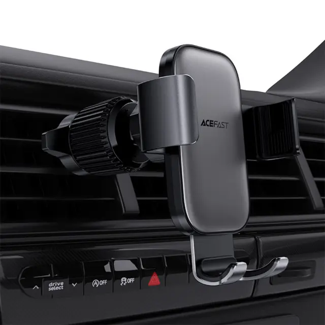 Acefast® D38 Gravity Βάση Αυτοκινήτου για Αεραγωγό- Metal Gray. 2
