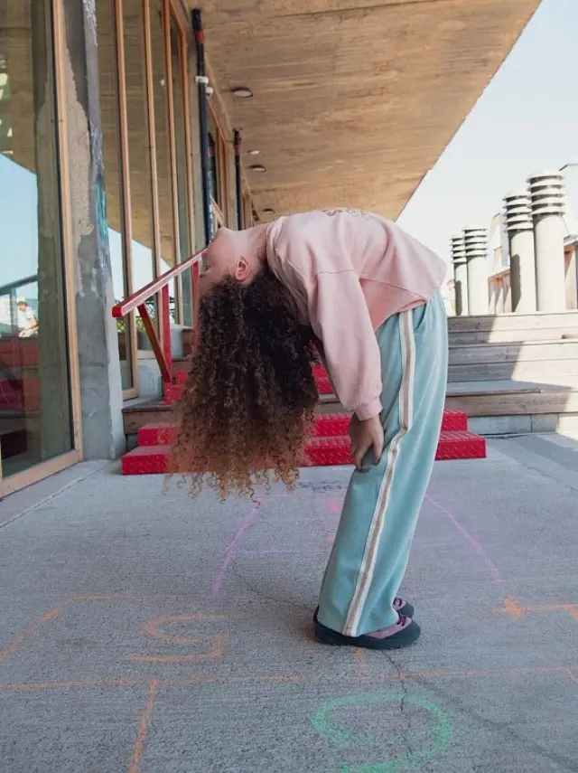 Παιδικό Παντελόνι Φόρμας για Κορίτσια Glitter Stripe ΠΡΑΣΙΝΟ 3