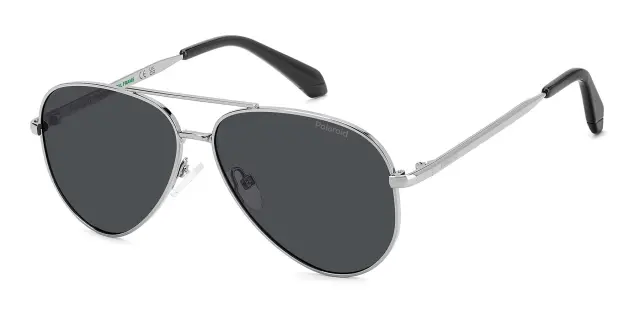 Polaroid 11-16 Ετών Παιδικά Γυαλιά Ηλίου Polarized Ασημί PLD 8073/S GUA/M9