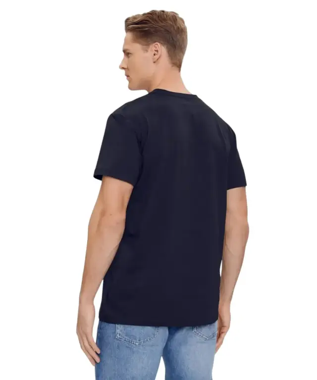 Calvin Klein - Ανδρικό T-shirt Regular Fit Ck Embro Badge Tee J30J325268-CHW Mπλε - XL 2