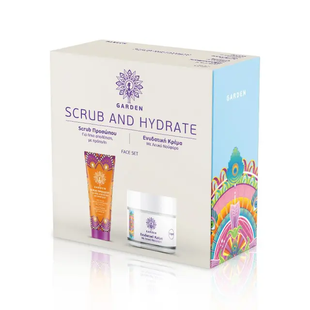 Garden Scrub And Hydrate Σετ Περιποίησης για Ενυδάτωση με Scrub Προσώπου & Κρέμα Προσώπου