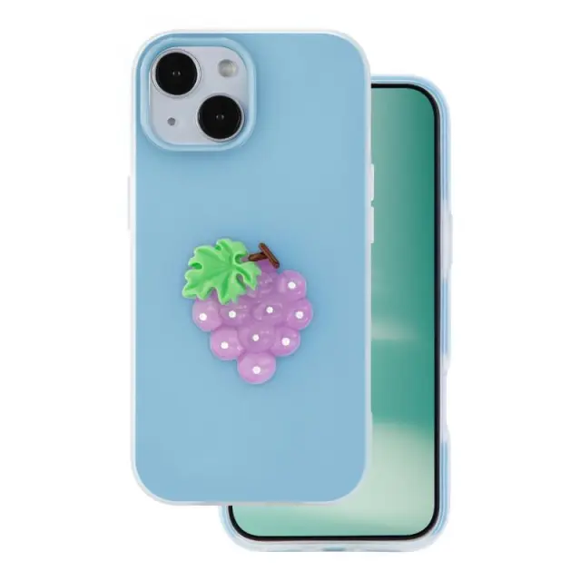 Θήκη TPU & PC inos Apple iPhone 15 Fresh Pop Grape Γαλάζιο N70870