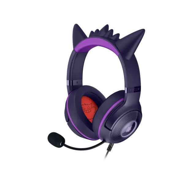 Razer Kraken Kitty V2 Over Ear Gaming Headset με σύνδεση USB Pokemon Gengar