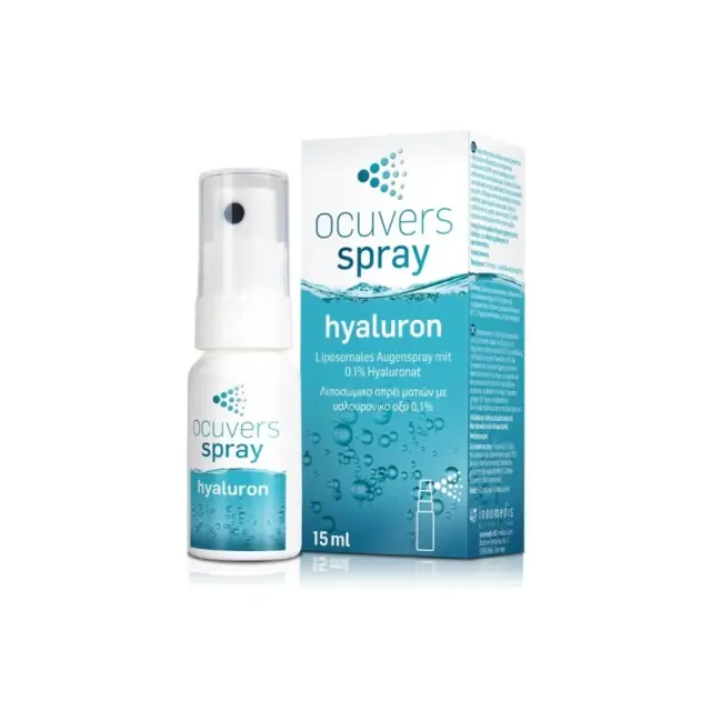 Ocuvers Spray Hyaluron Οφθαλμικό Spray με Υαλουρονικό Οξύ για Ξηροφθαλμία 15ml