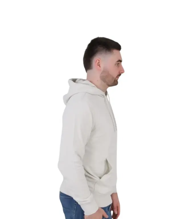 Calvin Klein - Woven Label Hoodie Φούτερ J30J327113-CJH Μπεζ - M 2